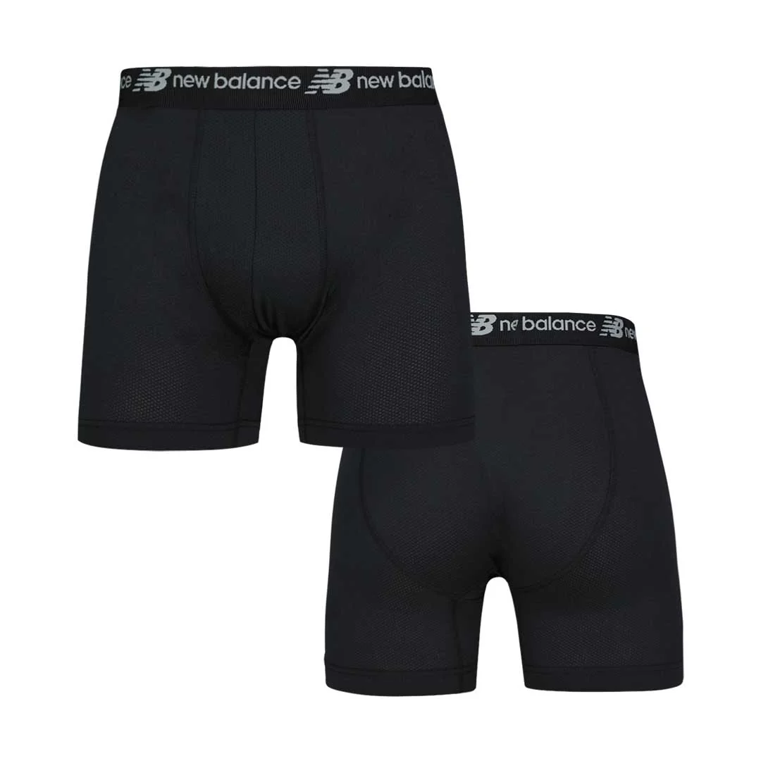 New Balance - Men's 4 Pack Mesh Boxer Brief (NB3015-4-3473N) - Image 4