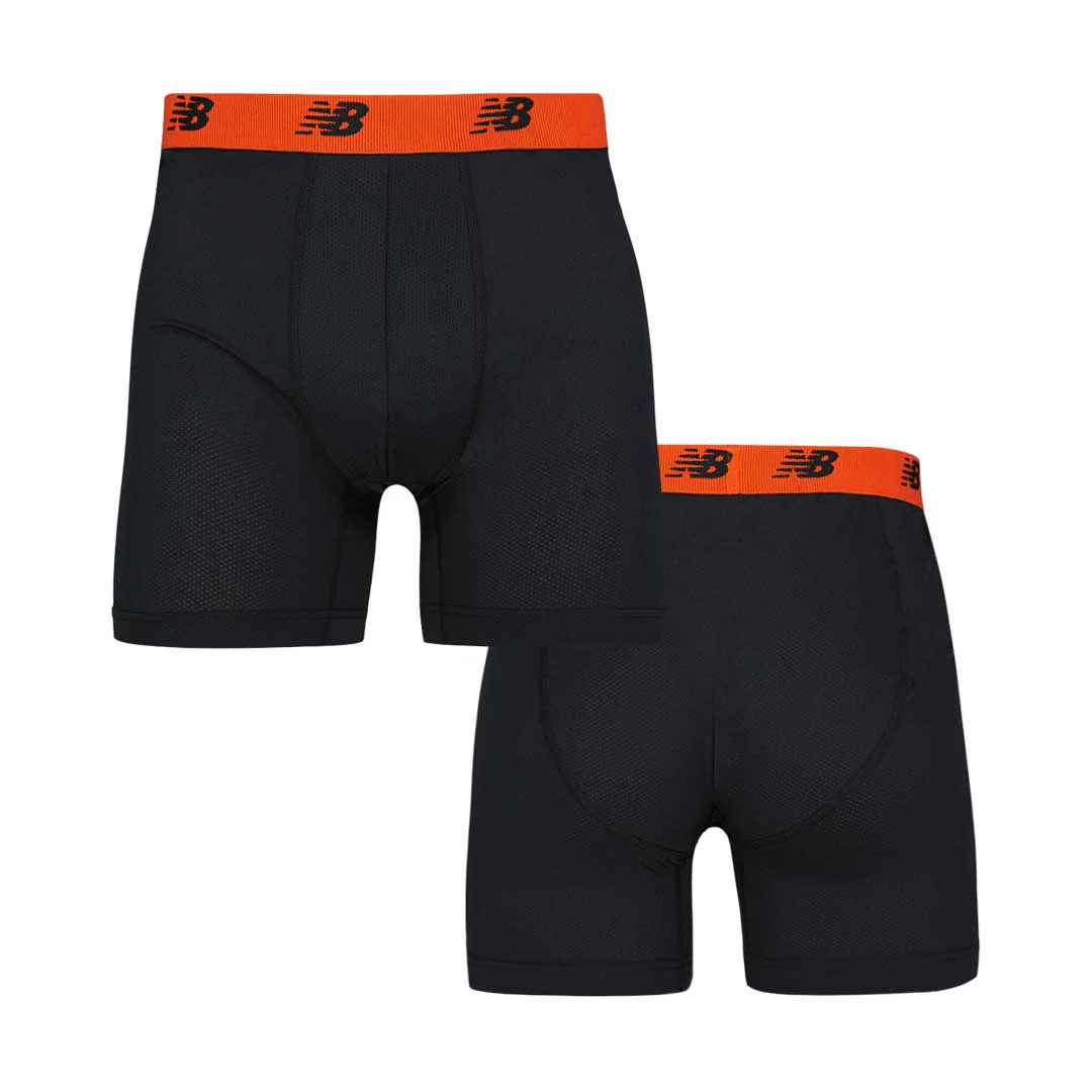 New Balance - Men's 4 Pack Mesh Boxer Brief (NB3015-4-3473N) - Image 5