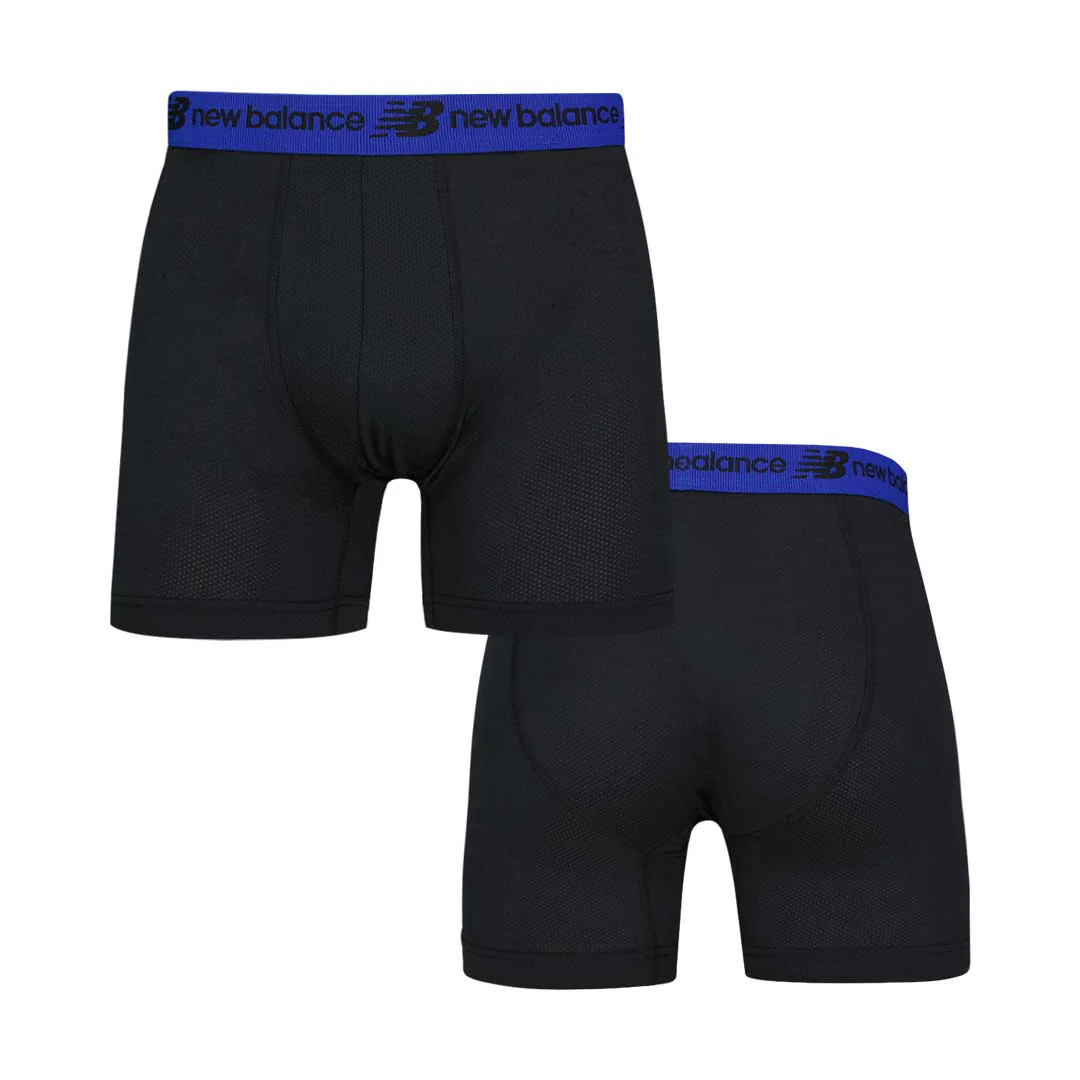 New Balance - Men's 4 Pack Mesh Boxer Brief (NB3015-4-3473N) - Image 6