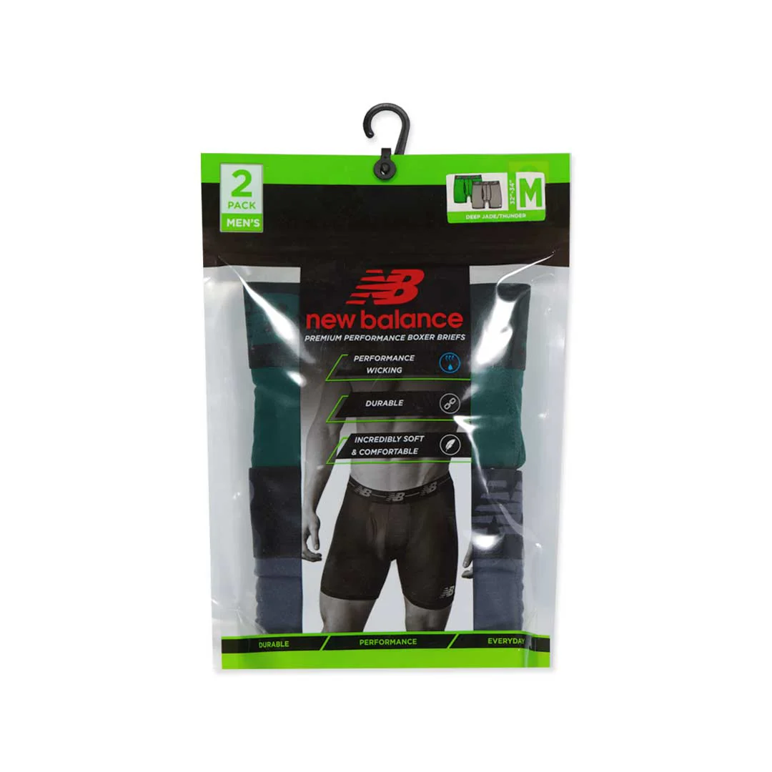 New Balance - Men's Premium 2 Pack Boxer Brief (NB3001-2 341N) - Image 2
