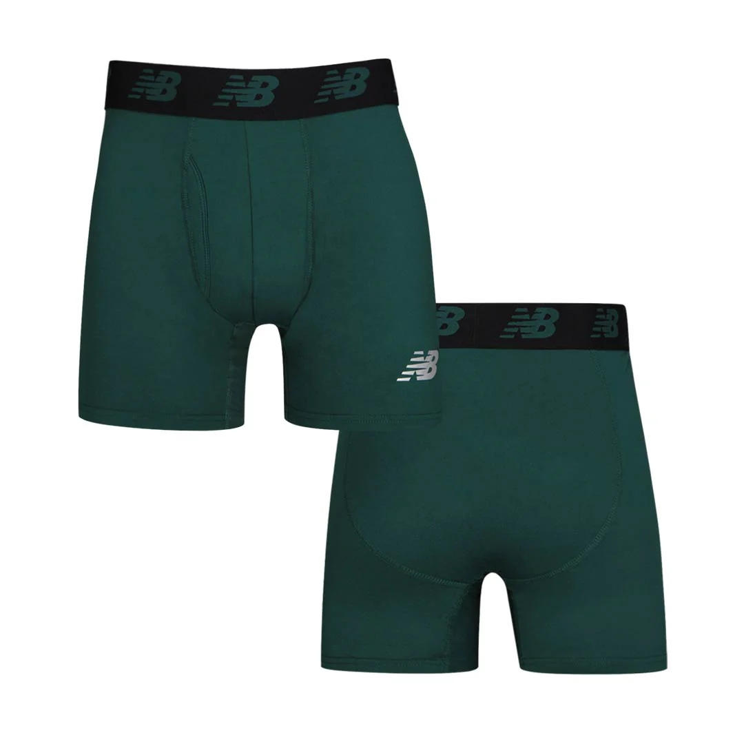 New Balance - Men's Premium 2 Pack Boxer Brief (NB3001-2 341N) - Image 3