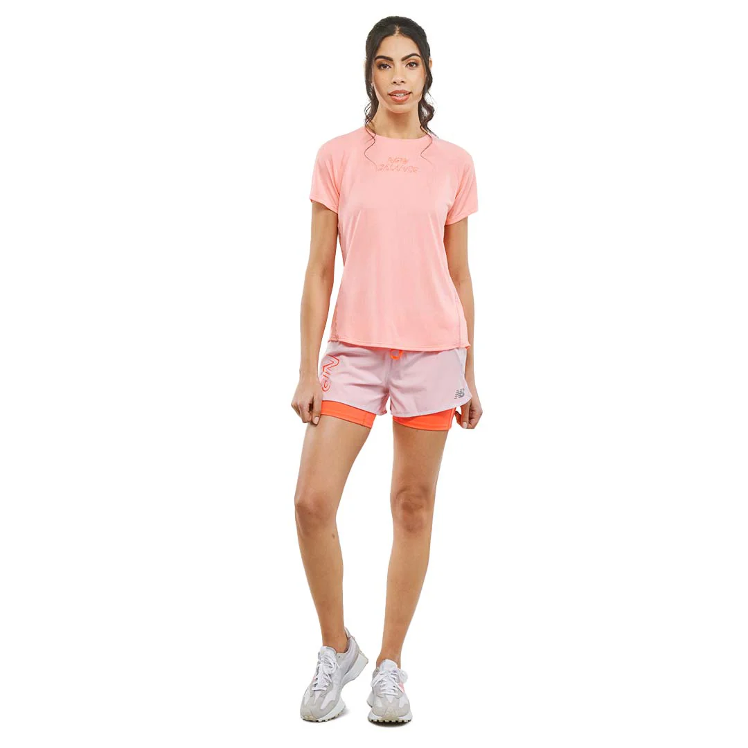 New Balance - Women's 2 in 1 Running Shorts (WS21271 SOI) - Image 2