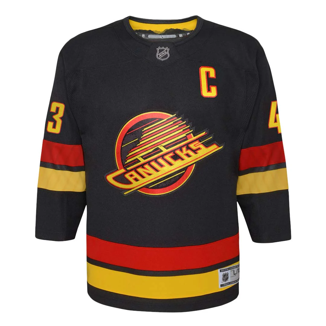 NHL - Kids' (Youth) Vancouver Canucks Quinn Hughes Premier 3rd Jersey (HK5BSHAUF CNKHQ)
