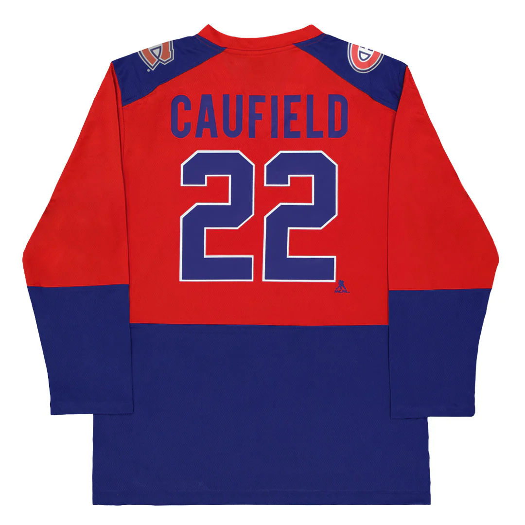 NHL - Men's Montreal Canadiens Cole Caufield Long Sleeve Jersey (NHXX2F3MAHPA1GT 68RBL) - Image 2