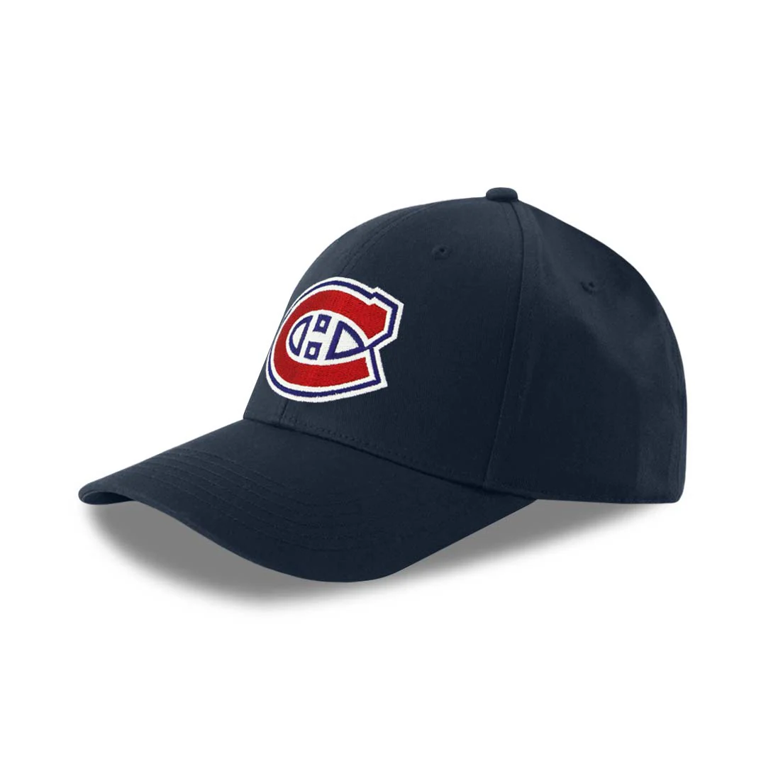 NHL - Men's Montreal Canadiens Flat Logo Hat (NHXX2KQMHDCC1PB 41NVY) - Image 2