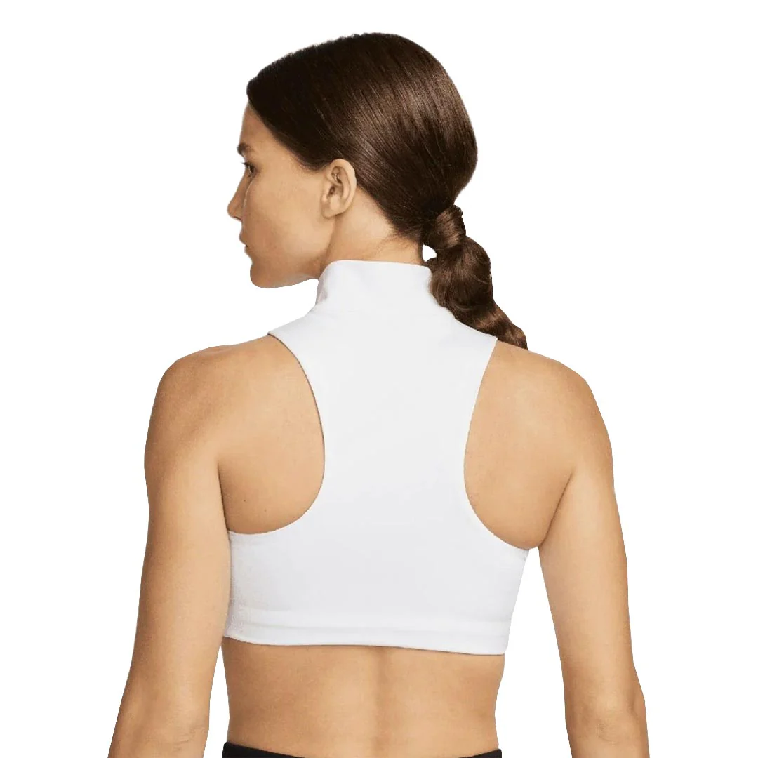 Nike - Women's Air Swoosh 1/2-Zip Training Bra (DO6869 100) - Image 3