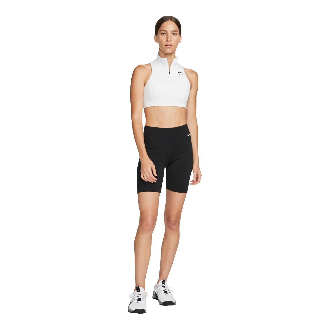 Nike - Women's Air Swoosh 1/2-Zip Training Bra (DO6869 100) - Image 4