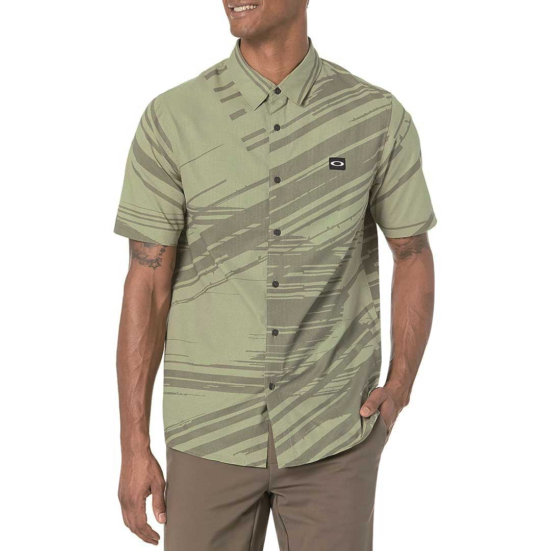 Oakley - Men's Tempo Woven Short Sleeve Shirt (FOA404022 7AW) - Image 2