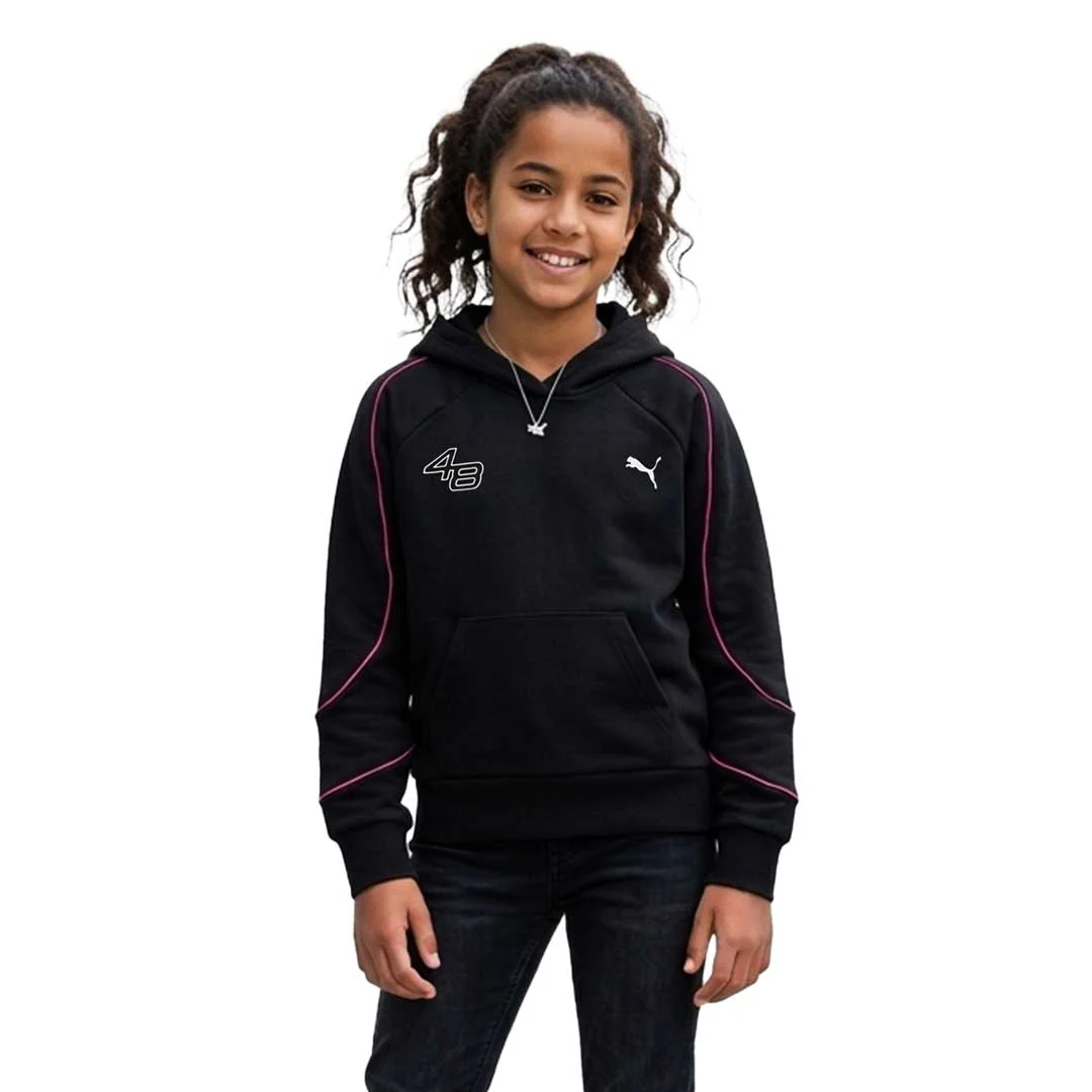 Puma - Girls' (Junior) Sport Pack Cotton Fleece Hoodie (PFA25V8P-18918 001) - Image 2