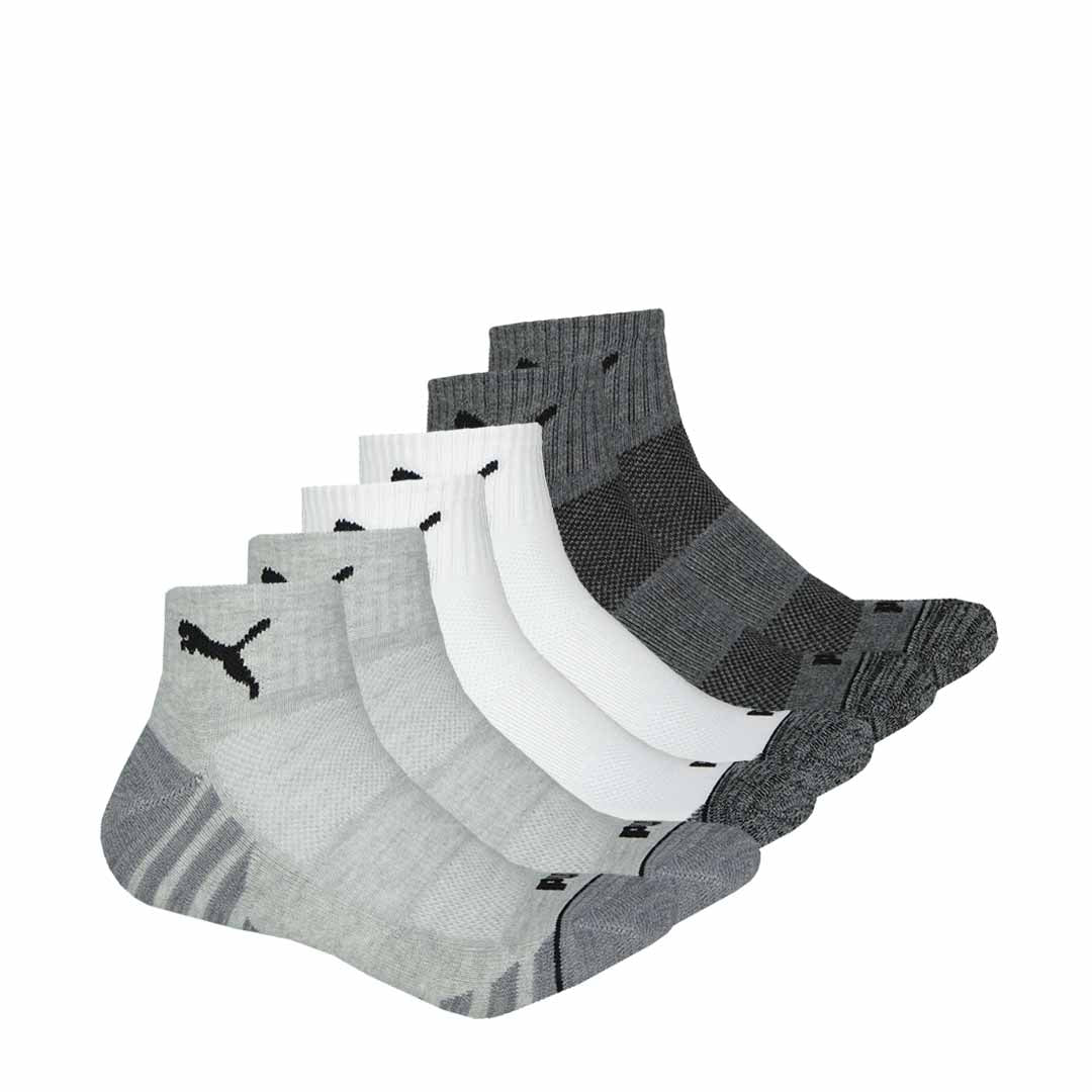 Puma - Men's 6 Pack 1/4 Crew Socks (P602201 117)