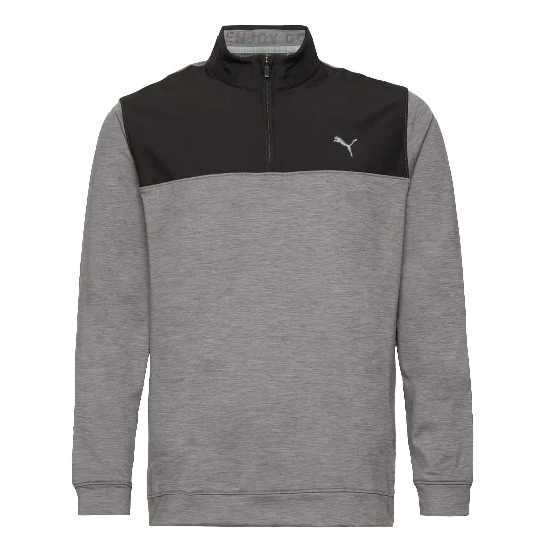 Puma - Men's Cloudspun Colorblock 1/4 Zip Sweater (537463 01)