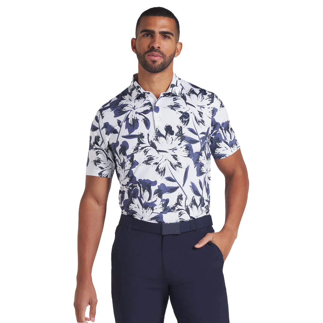 Puma - Men's MATTR Broken Flower Golf Polo (628828 02) - Image 2