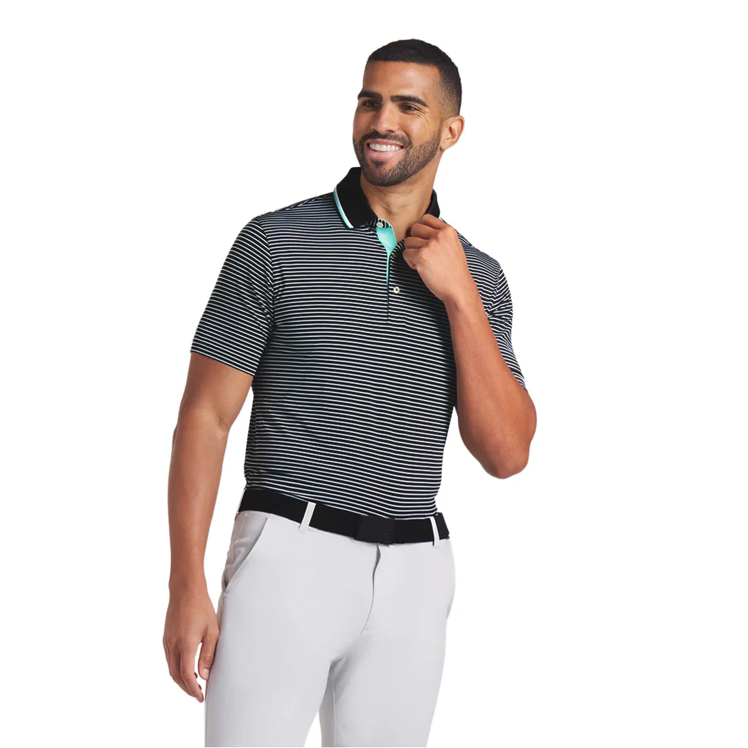Puma - Men's MATTR Elevated Stripe Golf Polo (628822 02) - Image 2