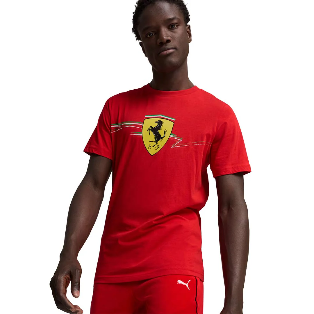 Puma - Men's Scuderia Ferrari Race Big Shield T-Shirt (627055 02) - Image 2