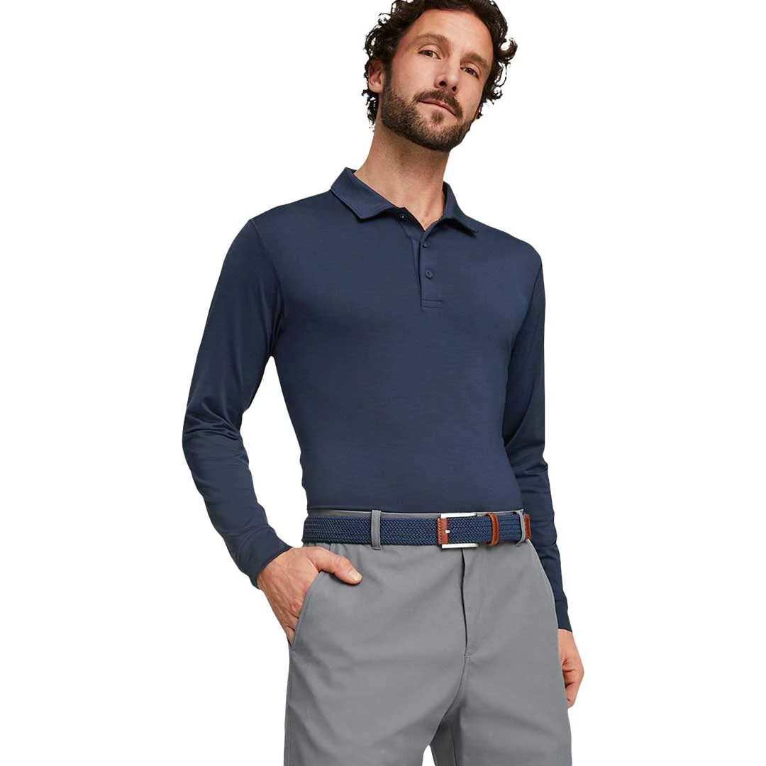 Puma - Men's You-V Long Sleeve Polo (539106 03) - Image 2
