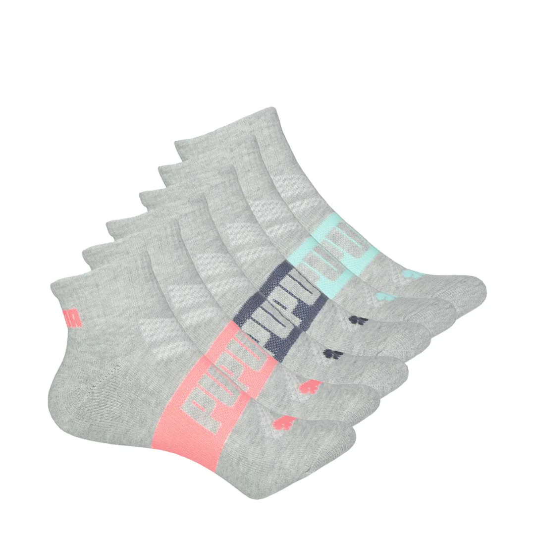Puma - Women's 6 Pack 1/4 Crew Socks (P600690 063)
