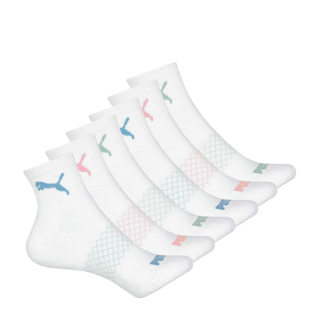 Puma - Women's 6 Pack 1/4 Crew Socks (P601591 115)