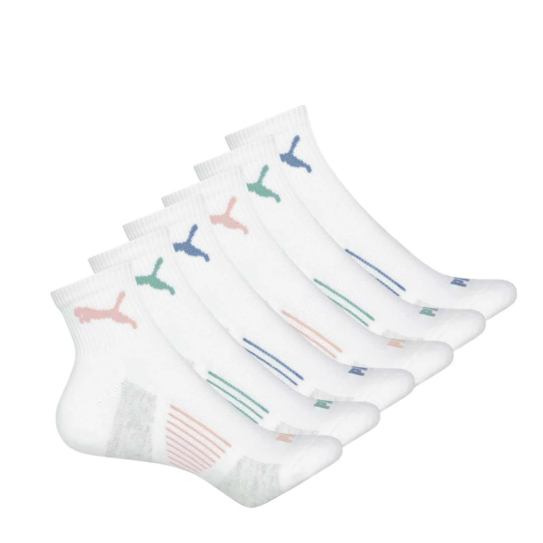 Puma - Women's 6 Pack 1/4 Crew Socks (P601592 115)