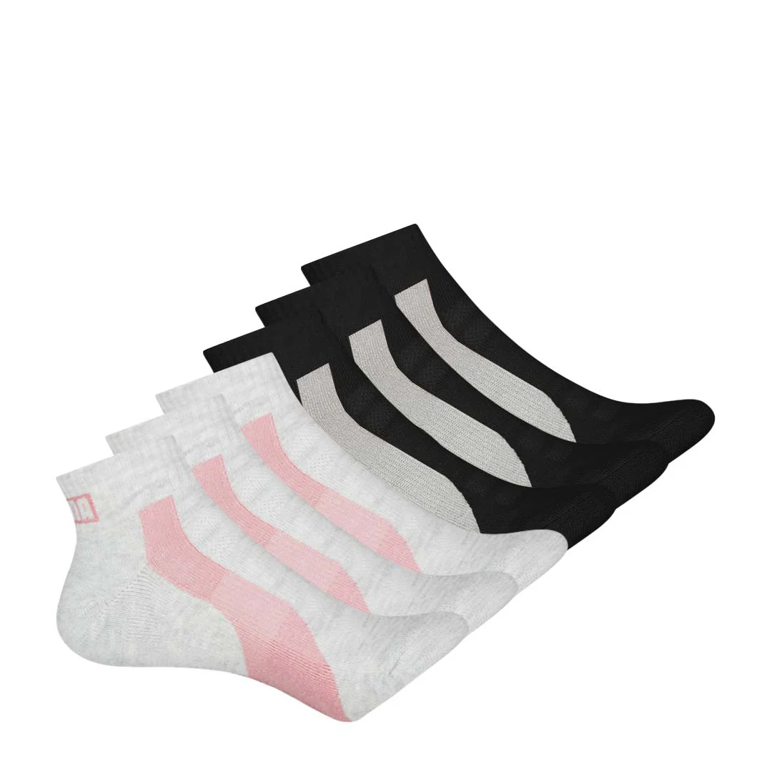 Puma - Women's 6 Pack 1/4 Crew Socks (P602241 004)