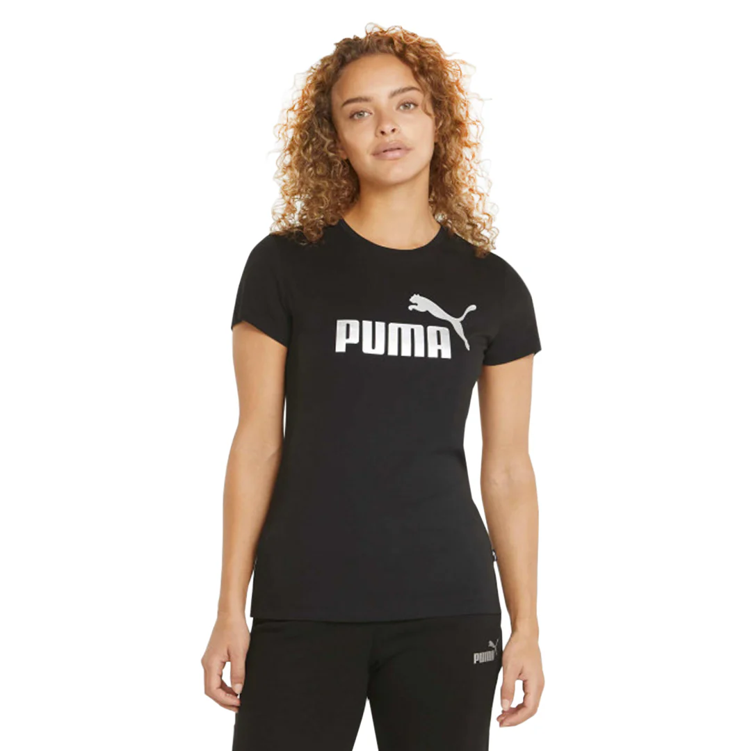 Puma - Women's Essential Metallic Logo T-Shirt (848303 51) - Image 2