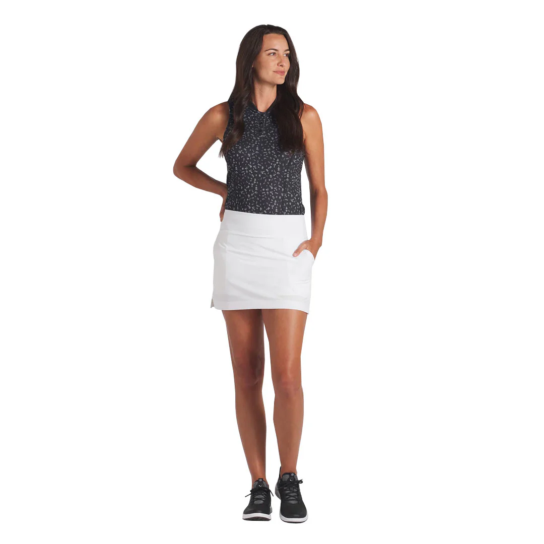 Puma - Women's Leopard Pique Range Sleeveless Golf Polo (623921 01) - Image 4