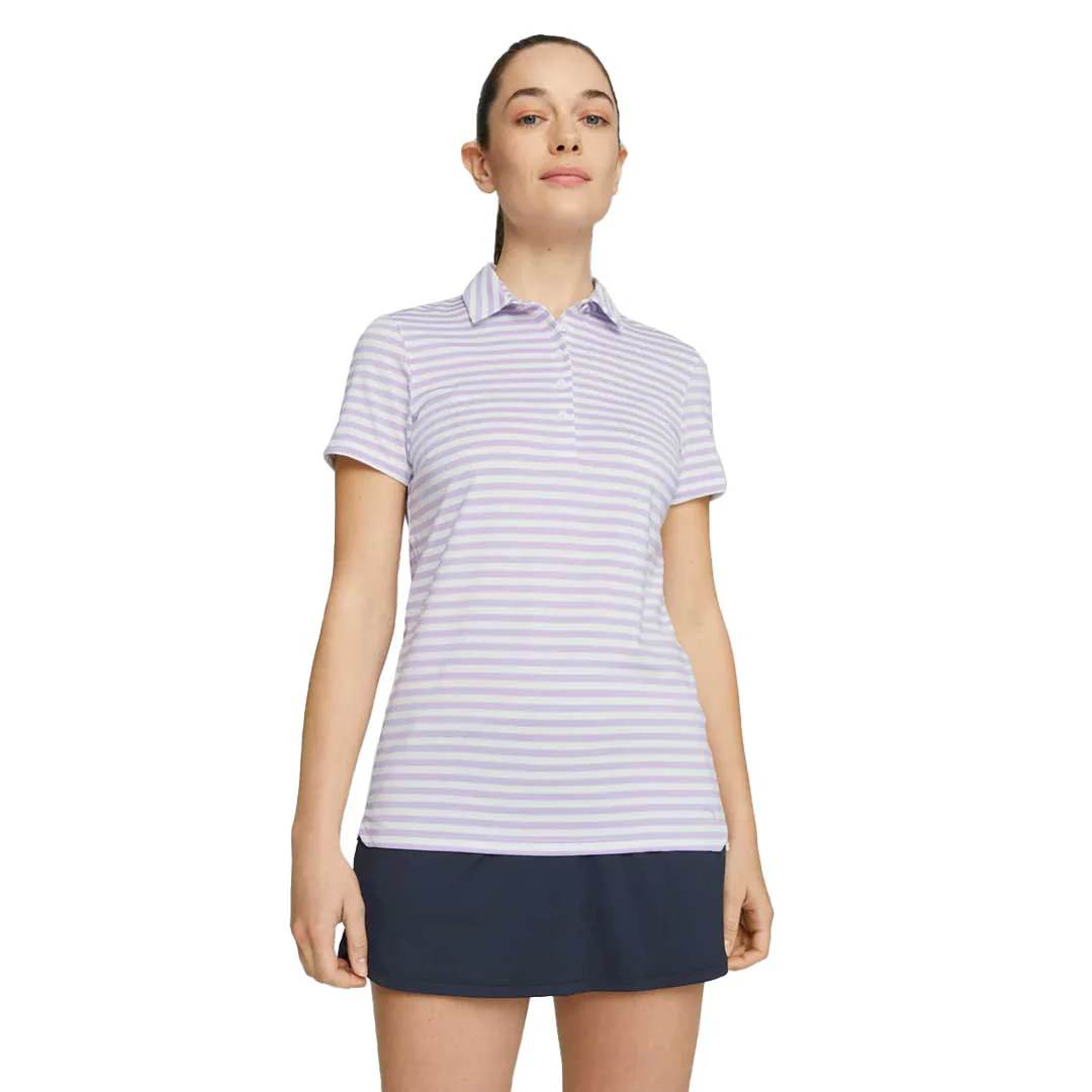 Puma - Women's MATTR Somer Stripe Short Sleeve Golf Polo (621880 06) - Image 2