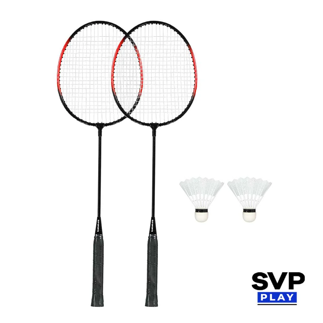 SVP Play - 2 Pack Steel Badminton Racquet Set (SSO-047A2)