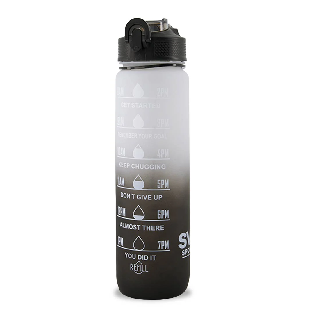 SVP Sports - 32oz Hydration Water Bottle (32OZ-WHTBLK) - Image 2