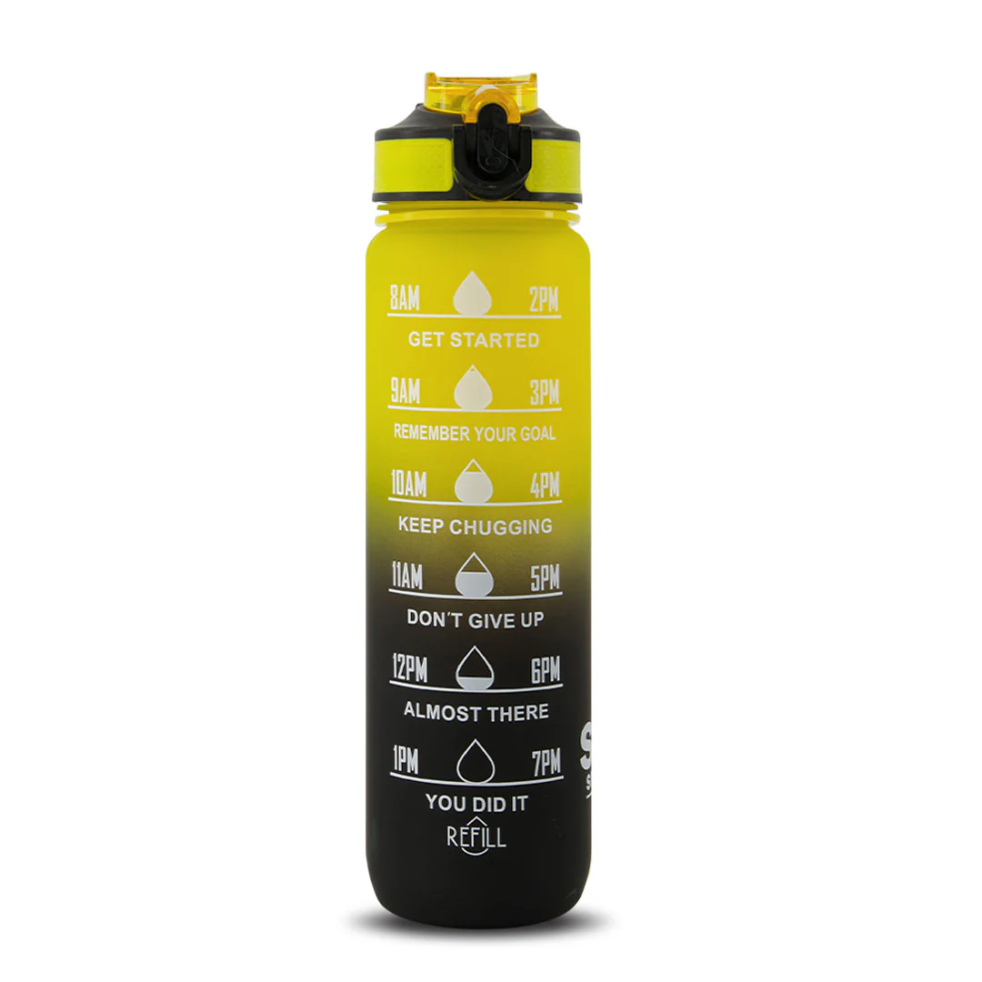 SVP Sports - 32oz Hydration Water Bottle (32OZ-YLWBLK) - Image 2