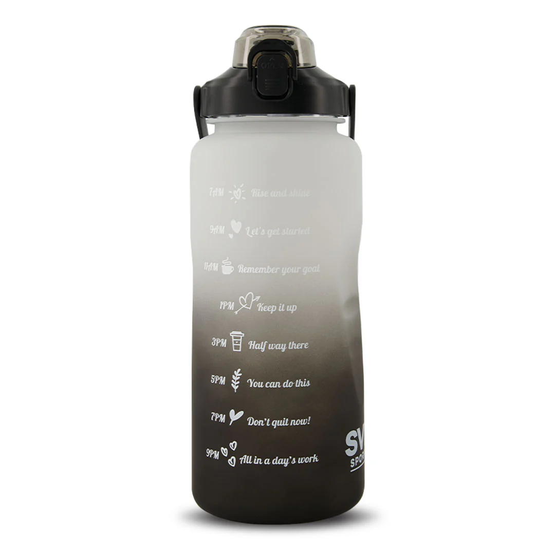SVP Sports - 64oz Hydration Water Bottle (64OZ-WHTBLK) - Image 2