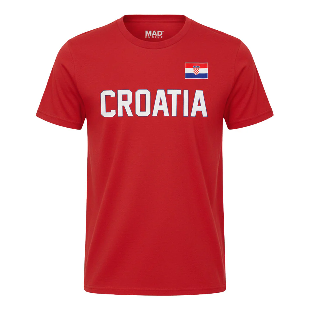 SVP Sports - Men's Croatia Flag T-Shirt (MEXXPYIMSC3A1PB 62RED)
