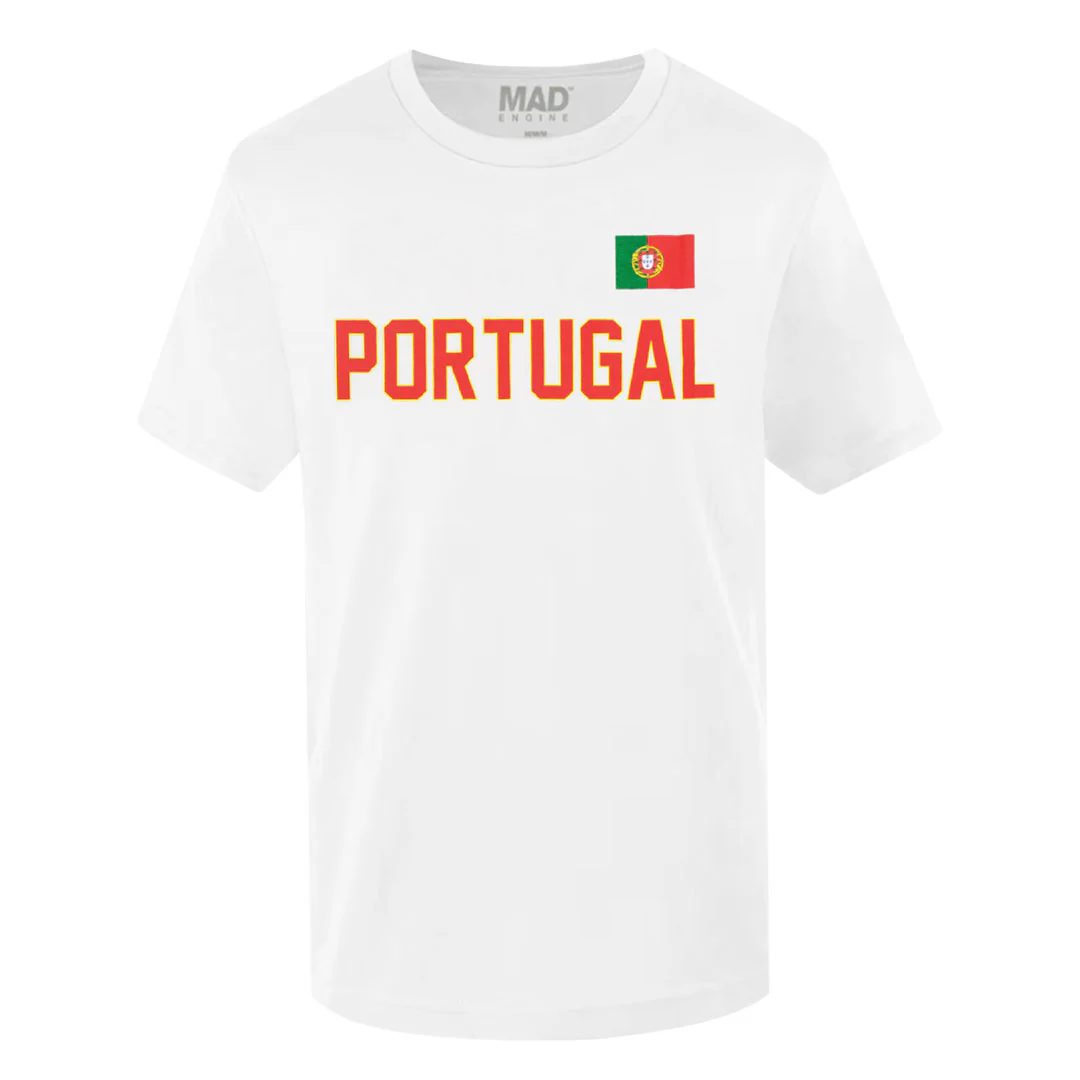 SVP Sports - Men's Portugal Flag T-Shirt (MEXXPY3MSC3A1PB 10WHT)
