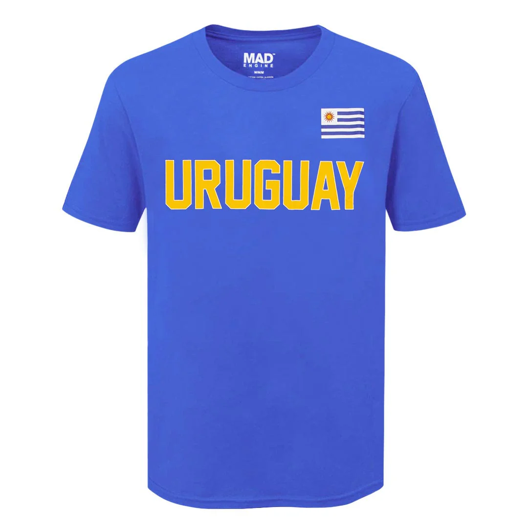 SVP Sports - Men's Uruguay Flag T-Shirt (MEXXPYBMSC3A1PB 43RYL)