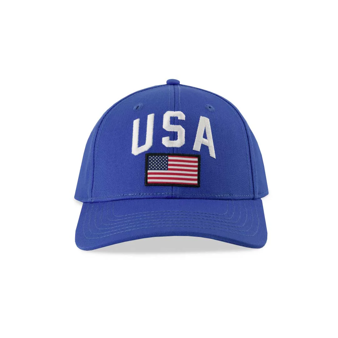 SVP Sports - Men's USA Flag Hat (MEXXPSJMHDCC1PB 40BLU)
