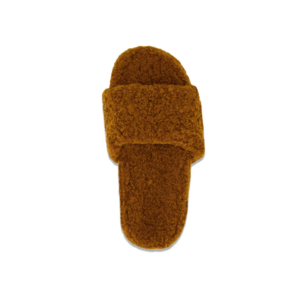 Women's No Boundaries Sherpa Slides (SLF5114WPL BRN) - Image 3