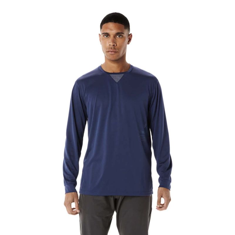 Asics Men s Actibreeze Jacquard Long Sleeve Top 2031D035 403 2