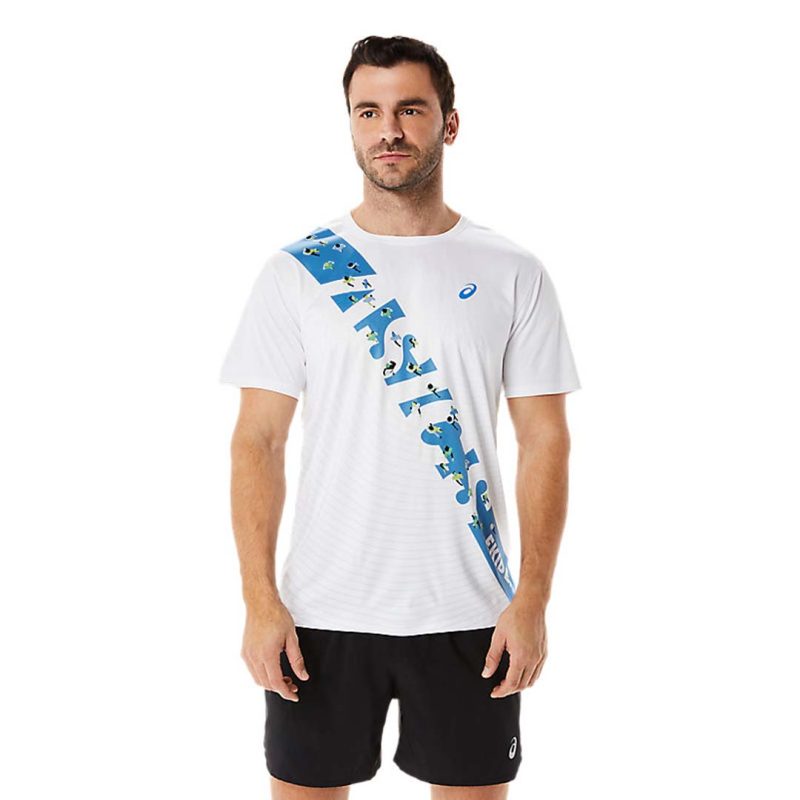 Asics Men s Ekiden Short Sleeve Top 2011C379 100 2