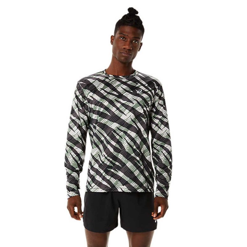 Asics Men s Wild Camo Long Sleeve Top 2011C719 300 2