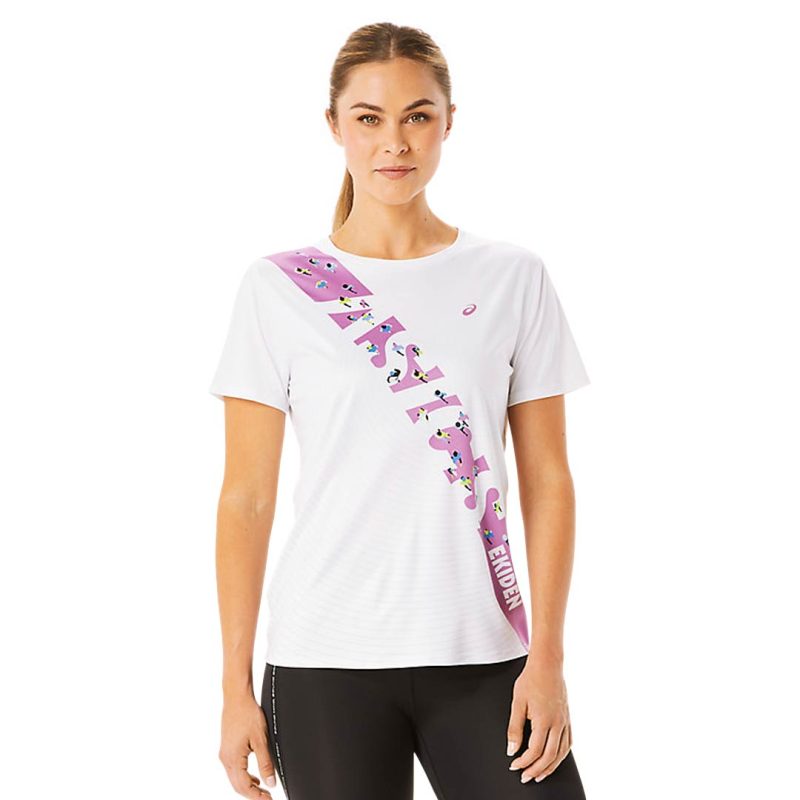 Asics Women s Ekiden Short Sleeve T Shirt 2012C397 100 4