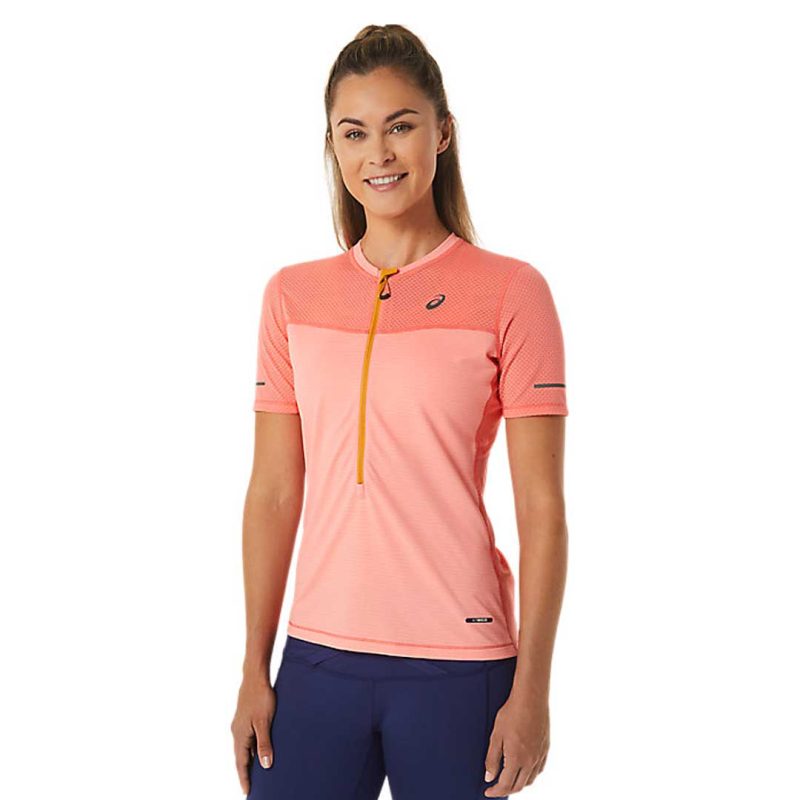 Asics Women s Fujitrail Short Sleeve Top 2012C721 700 2