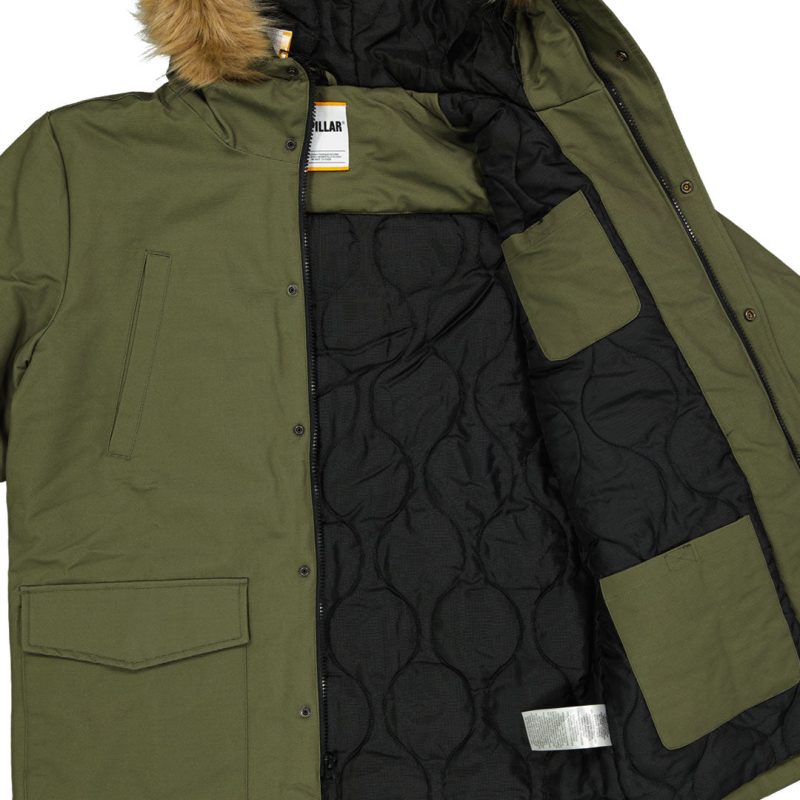 CAT Caterpillar Men s Fur Hood Parka 7040025 12079 07