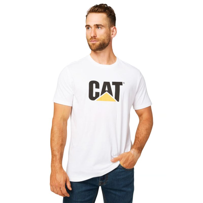 CAT Caterpillar Men s Original Fit Logo T Shirt 2510454 12741 02