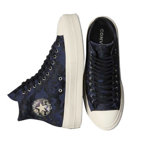 Converse Women s Chuck Taylor All Star Lift Platform Floral Lace High Top Shoes A08000C 4