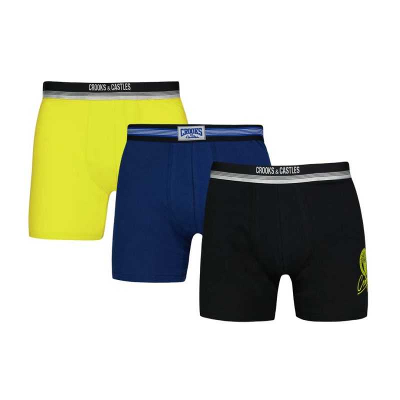 Crooks Castles Men s 3 Pack Boxer Brief UMCC037 ESB 1