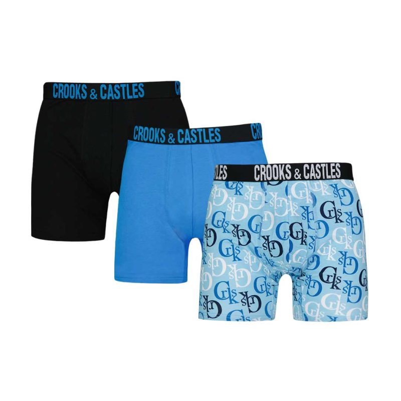 Crooks Castles Men s 3 Pack Boxer Brief UMCC038 BLAR 1