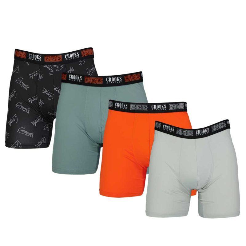 Crooks Castles Men s 4 Pack Boxer Brief UMCC007 SORA 01