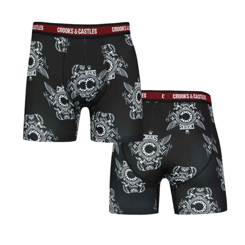 Crooks Castles Men s 4 Pack Boxer Brief UMCC007 TGR 2