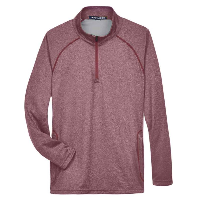 Devon Jones Men s 1 4 Zip Tech Shell Pullover DG440 BH 1