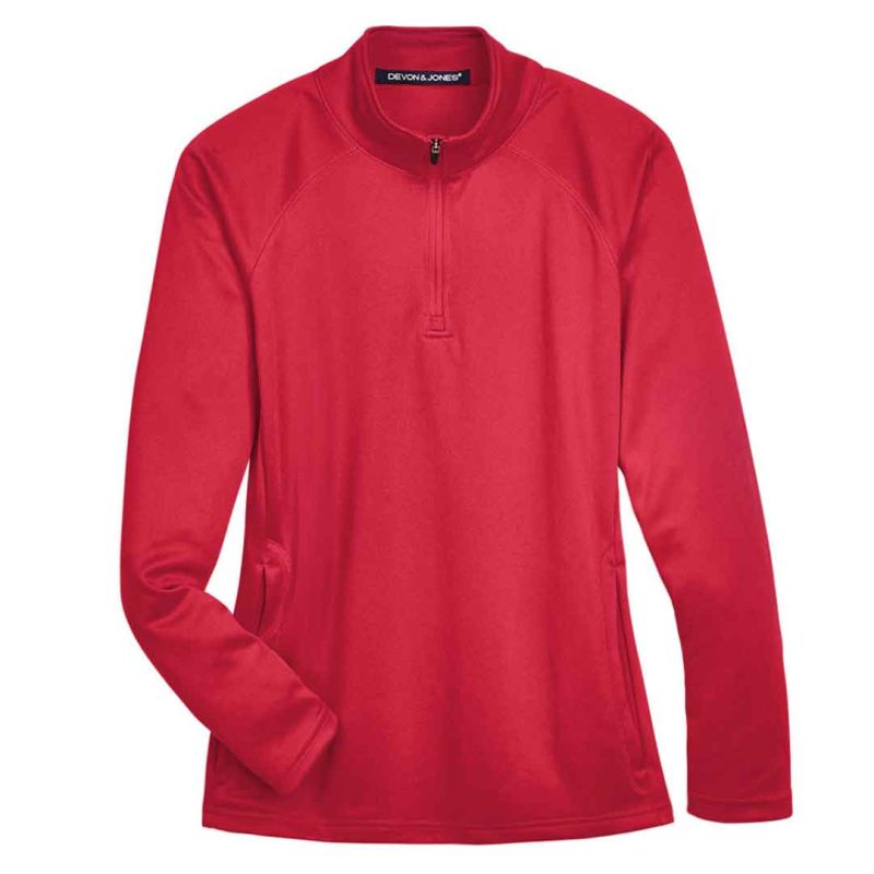 Devon Jones Women s 1 4 Zip Tech Shell Pullover DG440W 52 1