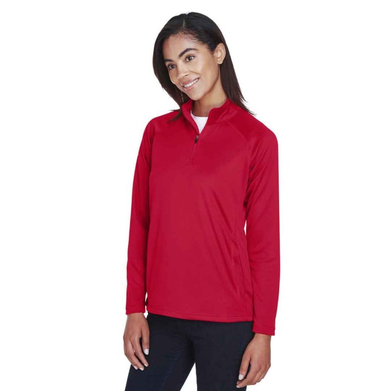 Devon Jones Women s 1 4 Zip Tech Shell Pullover DG440W 52 3